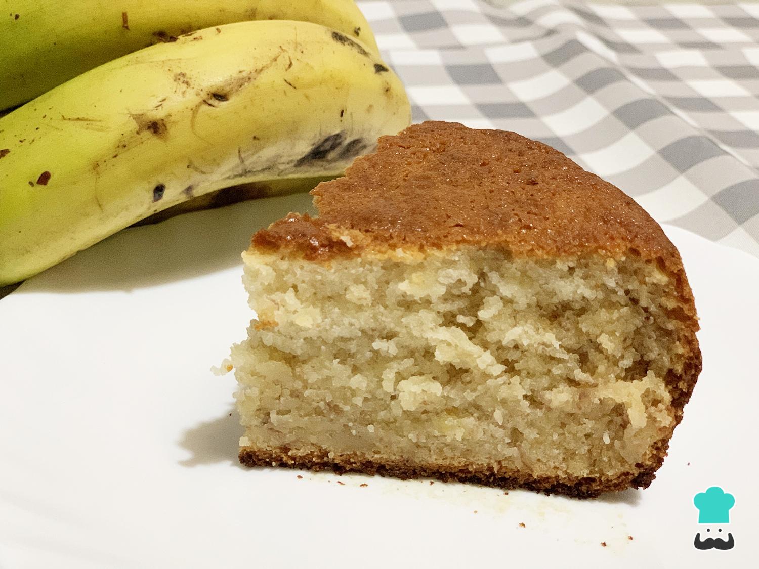 Tarta de Plátano Fácil y Rápida Sin Horno